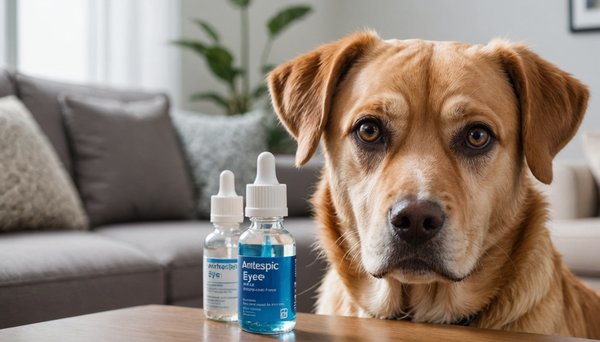 Collyre antiseptique pour chien : apaiser les yeux irrités